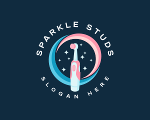 Sparkling Clean Toothbrush logo design