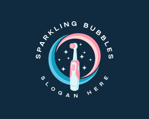 Sparkling - Sparkling Clean Toothbrush logo design