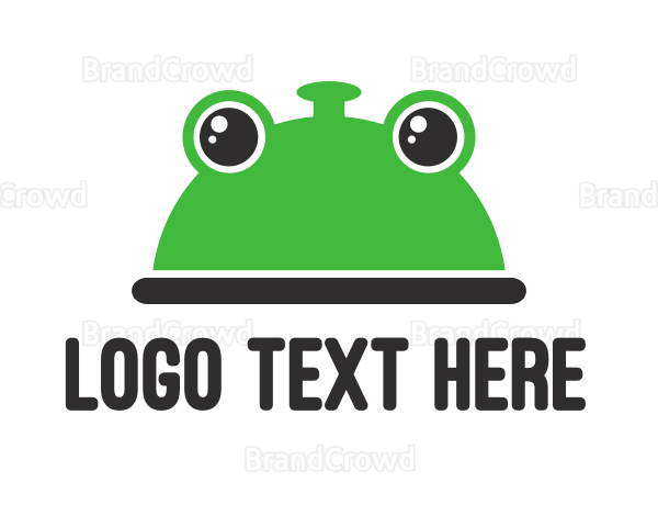 Green Frog Food Tray Logo