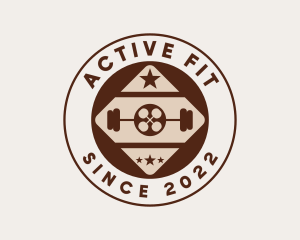 Fit - Fitness Crossfit Badge logo design