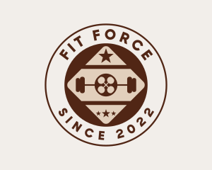 Crossfit - Fitness Crossfit Badge logo design