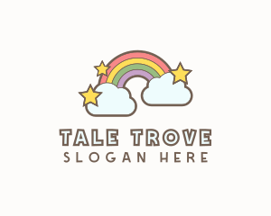 Storybook - Rainbow Cloud Star logo design