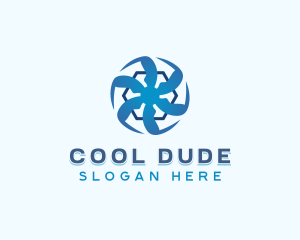 HVAC Cooling Ventilation logo design