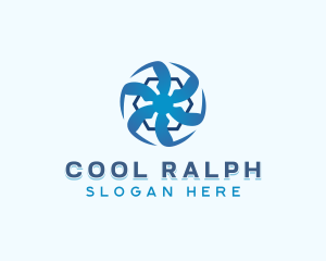 HVAC Cooling Ventilation logo design