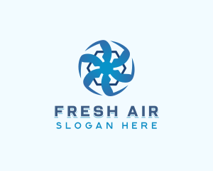 HVAC Cooling Ventilation logo design