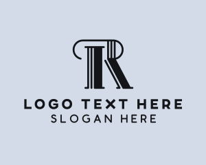 Lettermark - Classic Paralegal Firm Letter R logo design