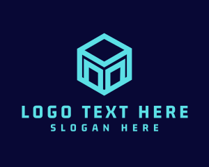 Neon - Gaming Box Letter M logo design
