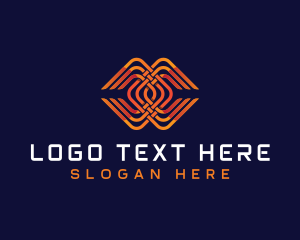 Analytics - Digital Weave Letter C logo design