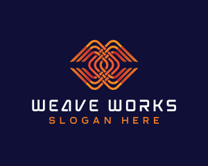 Weave - Digital Weave Letter C logo design