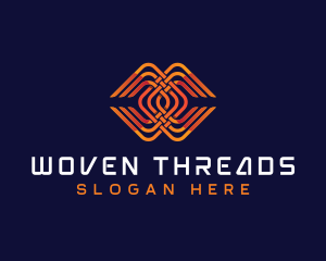 Woven - Digital Weave Letter C logo design