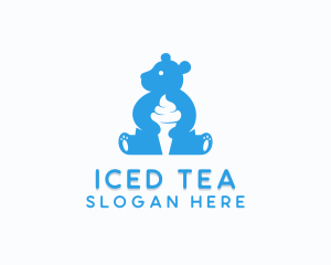 Sweet Bear Ice Cream logo design