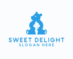 Sherbet - Sweet Bear Ice Cream logo design