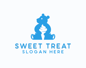 Sherbet - Sweet Bear Ice Cream logo design