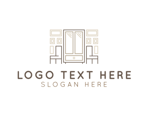 Bedroom - Woodwork Furniture Cabinet logo design