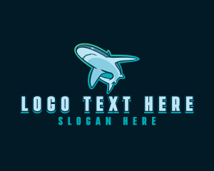 Seaport - Tough Gaming Shark logo design