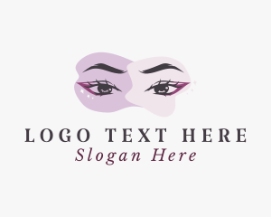 Lady - Beauty Eyelashes Woman logo design