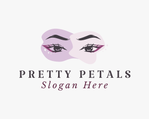 Beauty Eyelashes Woman logo design