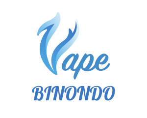E Cigarette - Blue Smoke Vape logo design
