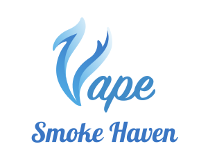 Blue Smoke Vape logo design