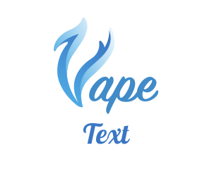 Blue Smoke Vape logo design