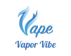 Blue Smoke Vape logo design