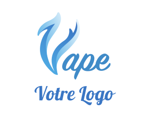 Device - Blue Smoke Vape logo design