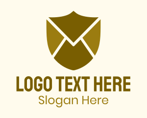 Mail Envelope Shield Logo