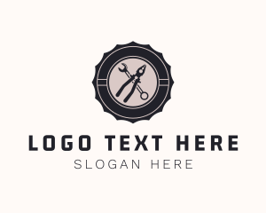 Pliers - Wrench Pliers Tools logo design