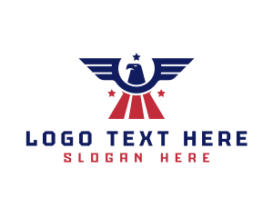 Flight - American Air Force Eagle logo design