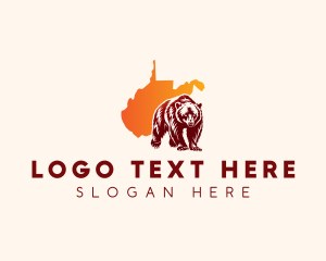 State Animal - West Virginia Bear logo design