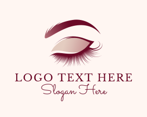 Vlog - Elegant Eyelashes Eyeshadow logo design