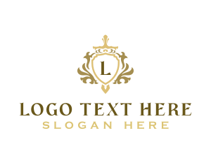 Wealth - Luxury Sword Crest logo design