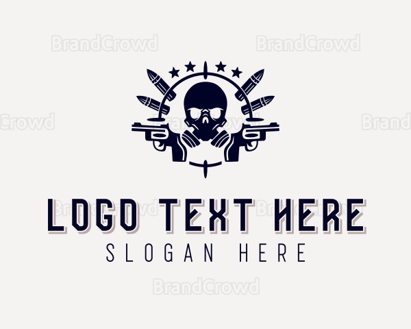 Skull Marksman Gamer Logo