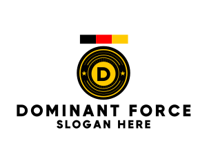 German Soldier Military Medal logo design