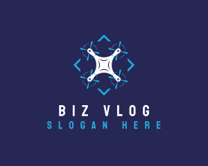 Vlog - Drone Photography Vlog logo design