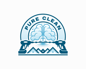 Roof Pressure Washer Cleaning  logo design