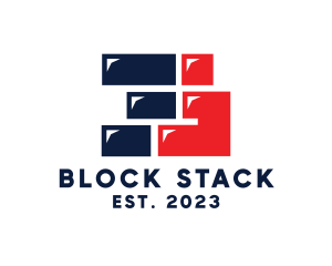 Tetris - Modern Brick Game Number 3 logo design