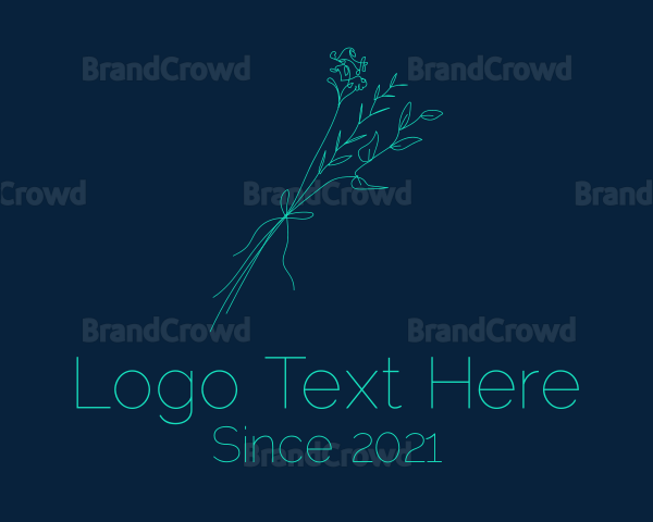 Minimalist Flower Bouquet Logo