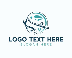 Fish Fishing Rod Logo