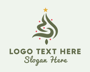 Holiday - Yuletide Christmas Tree logo design