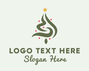 Winter - Yuletide Christmas Tree logo design