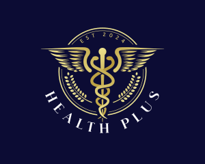 Medical Health Caduceus  logo design