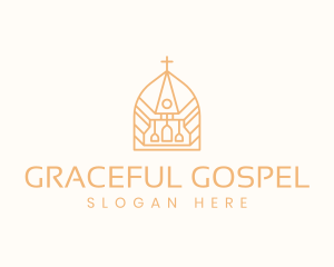 Gospel - Temple Church Cross logo design