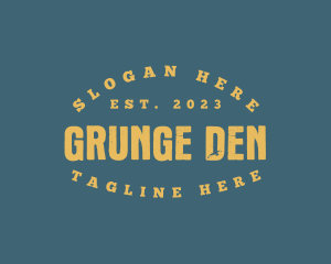 Grunge Masculine Business logo design