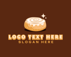 Dining - Cinnamon Roll Bread logo design