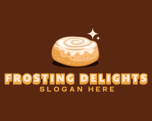 Frosting - Cinnamon Roll Bread logo design