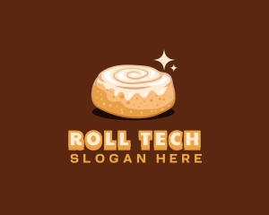 Roll - Cinnamon Roll Bread logo design