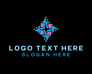 Modern - Digital Technology App logo design