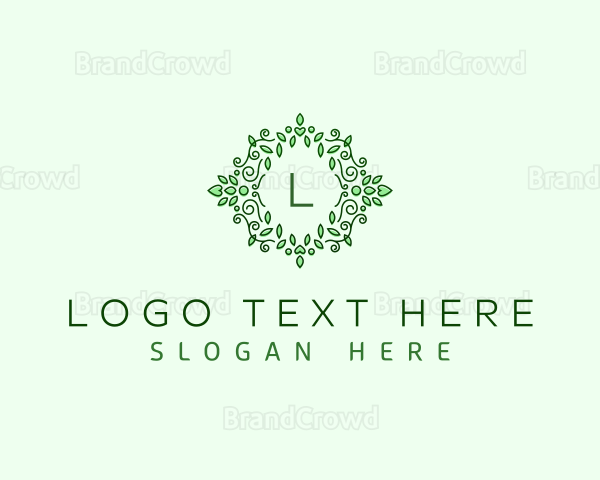 Organic Floral Leaves Logo