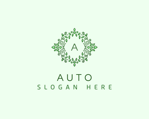 Herbal - Organic Floral Leaves logo design